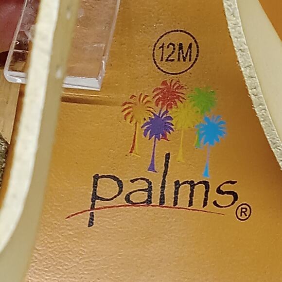 Palms Sandals Girls 12M Canvas Gladiator Shoe Beige - Picture 6 of 7